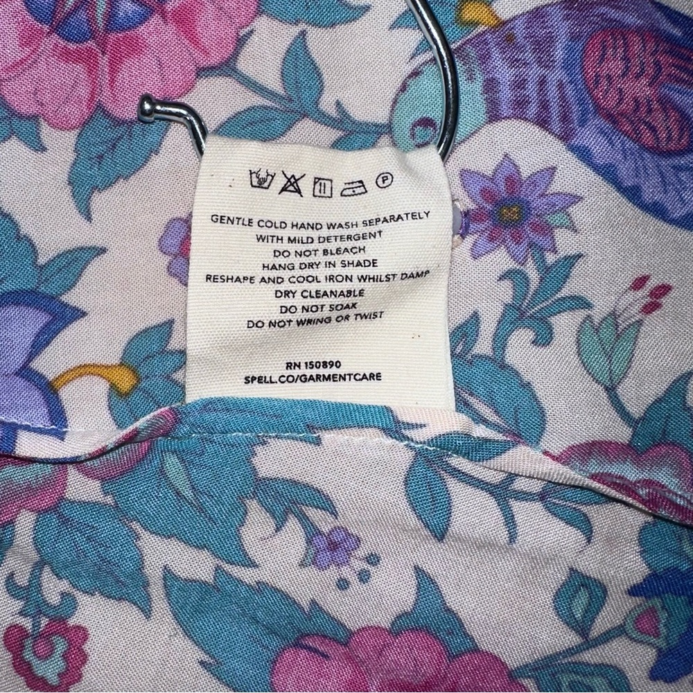 Spell Lovebird Mini Dress in Chamomile XS NWT - Picture 6 of 7